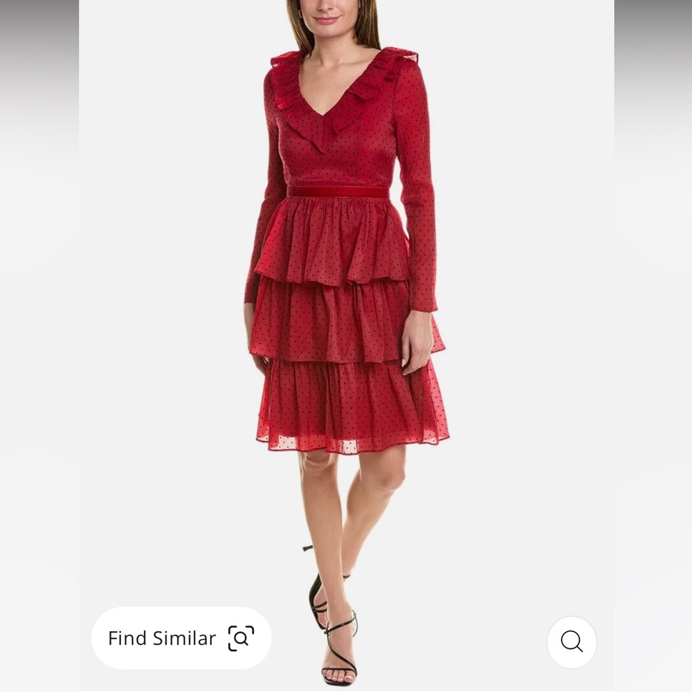 NWT Rachel Parcell Tiered Ruffle Midi dress, size 6